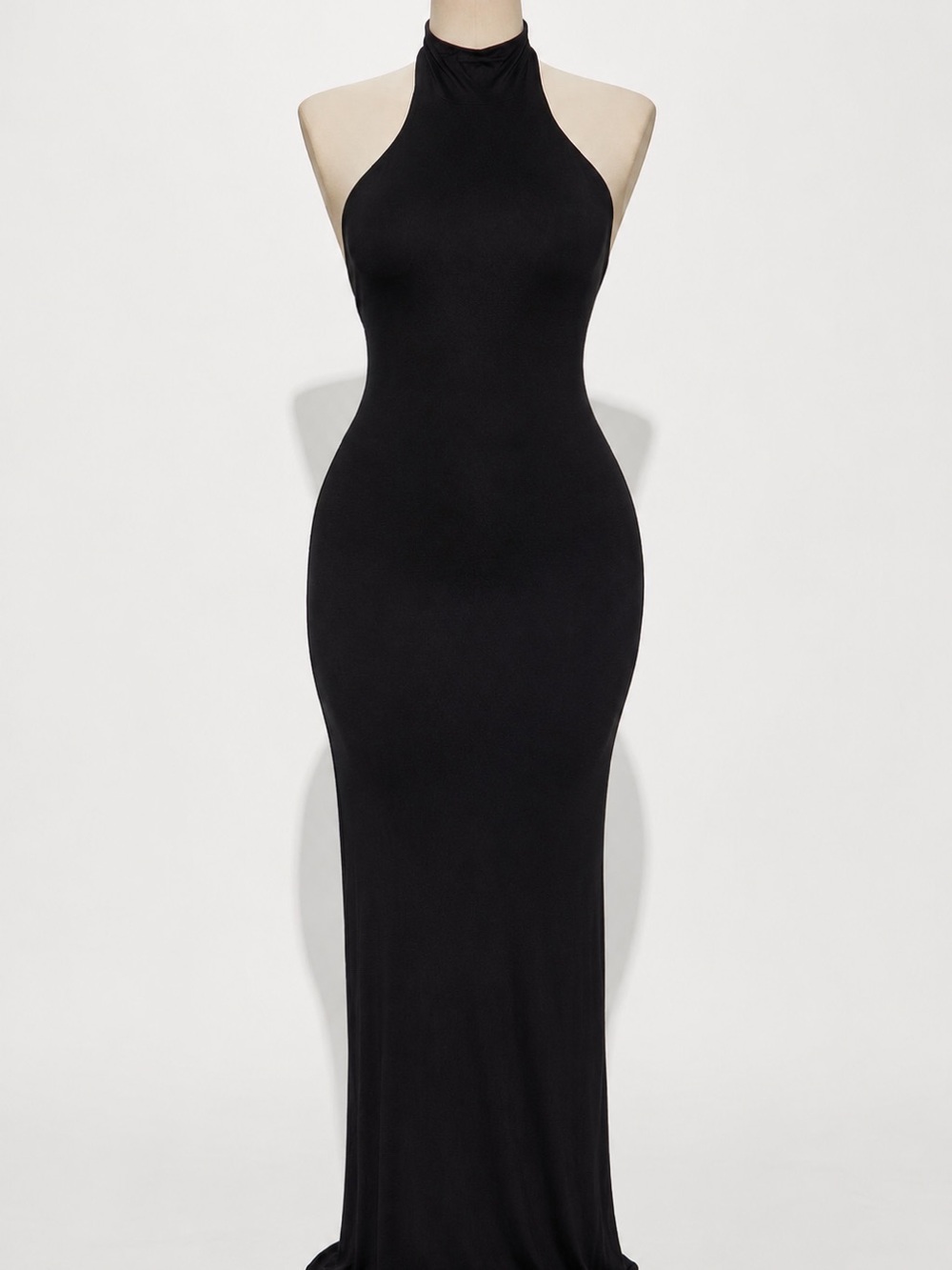 Black Halter Maxi Dress - Women Dresses